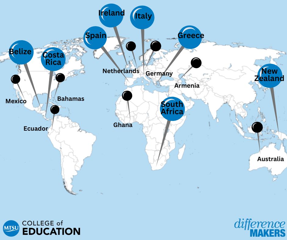 college of education map graphic