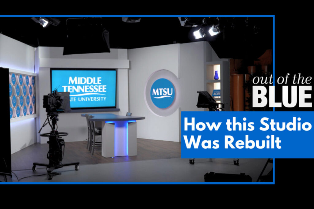 Picture of newly remodeled Studio A in the Center for Educational Media