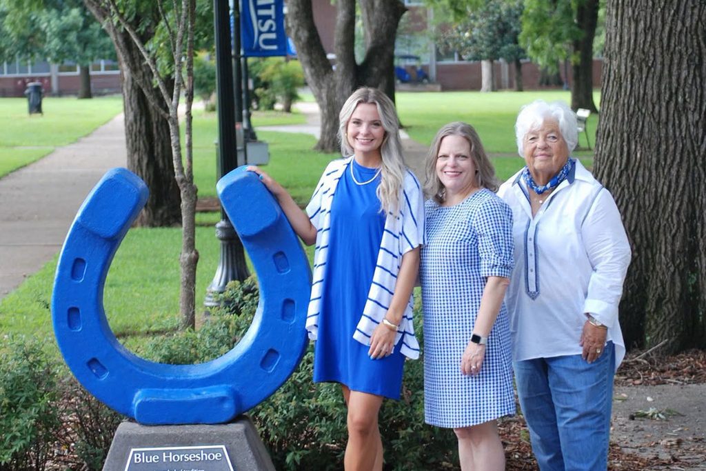 Picture of College of Education student Meredith Powers and her mom and grandmother who are also educators.